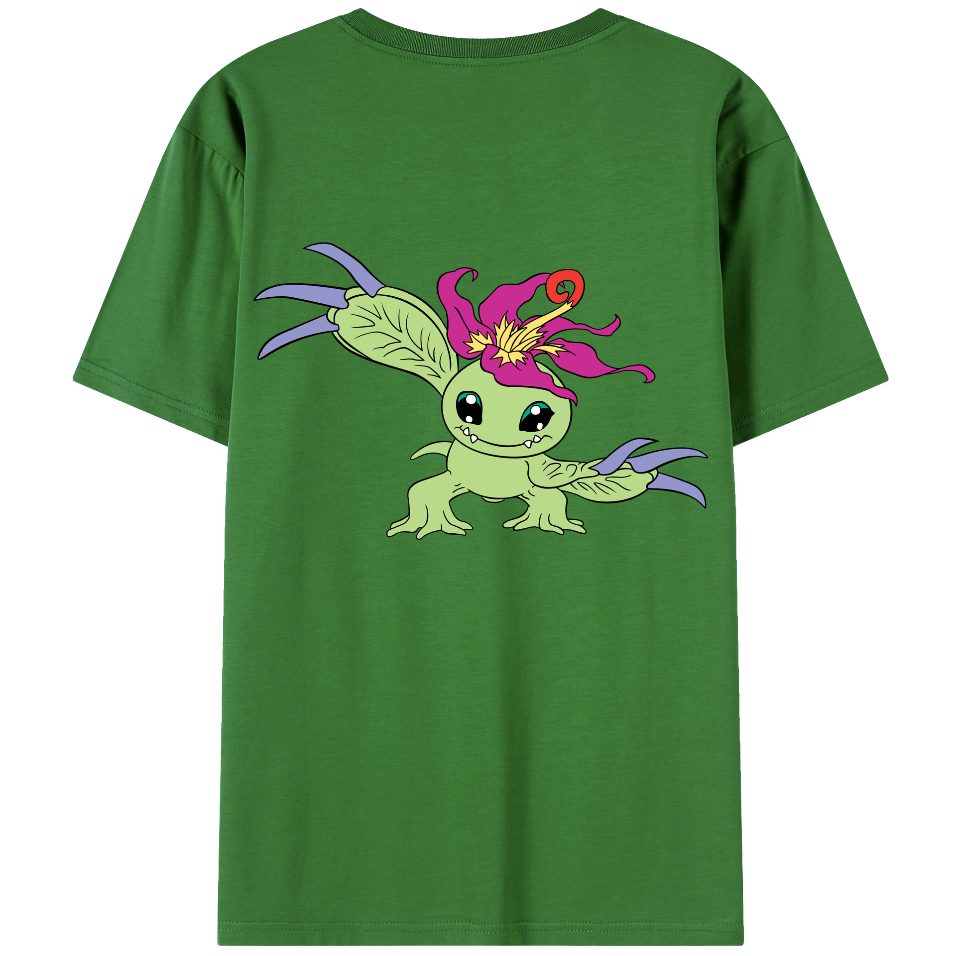 （画像用） Digimon デジタルモンスター/デジモン レディース半袖Tシャツ(バックプリント)